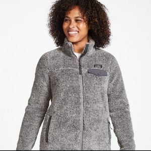 L.L.Bean Hi-Pile Fleece Jacket Gray Size Small